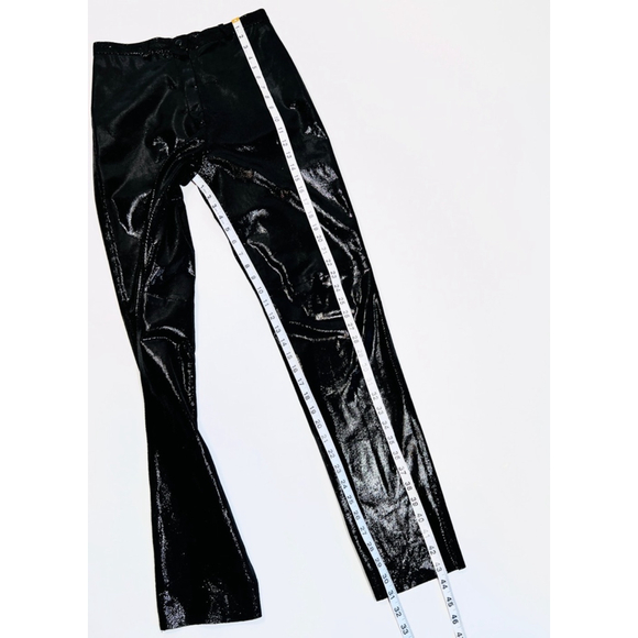 Dero by Rocco D'Amelio NY Womans Psnts Leather Suede Black Leather Pants - Picture 5 of 12